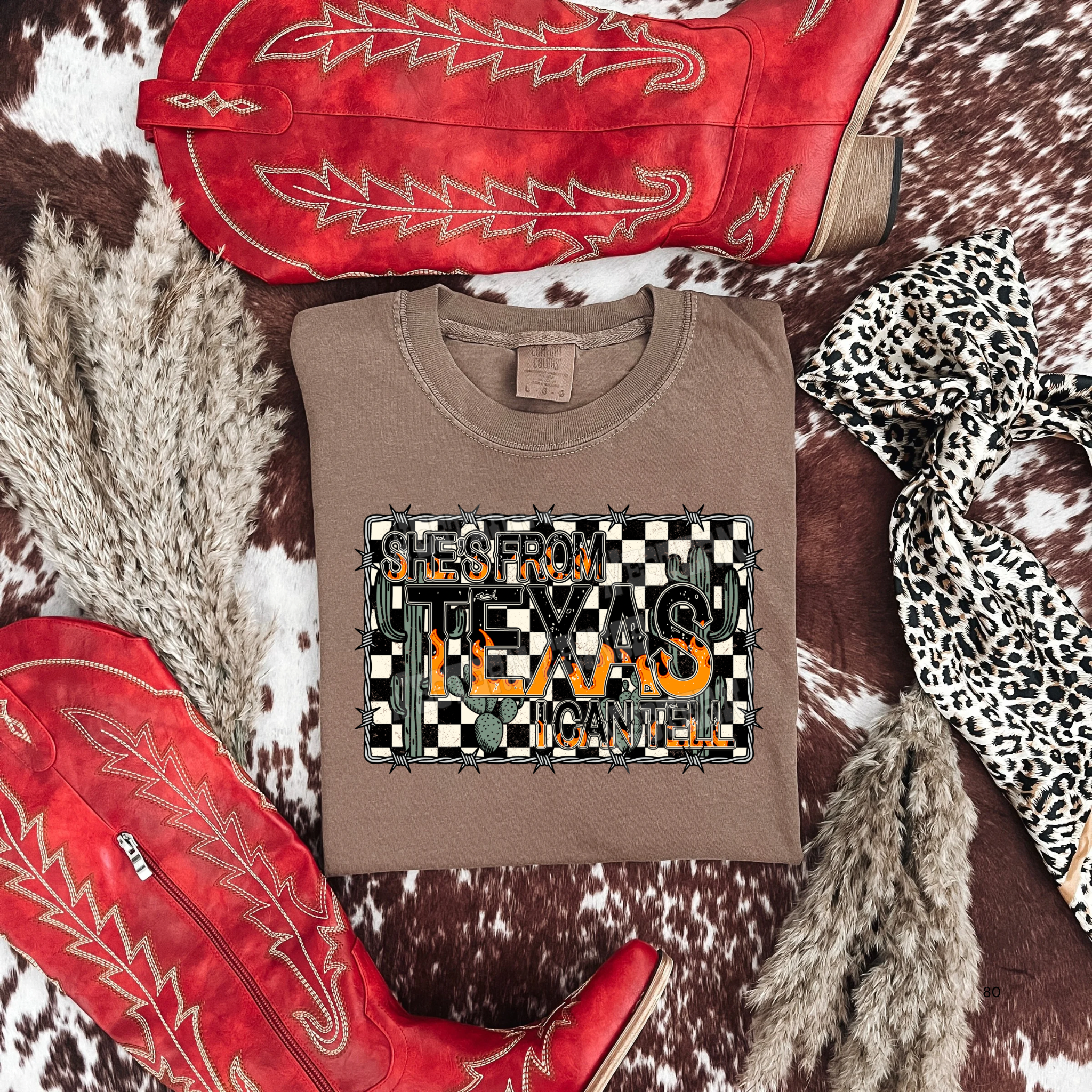 Alternative She's From Texas Graphic T-Shirt | Crewneck