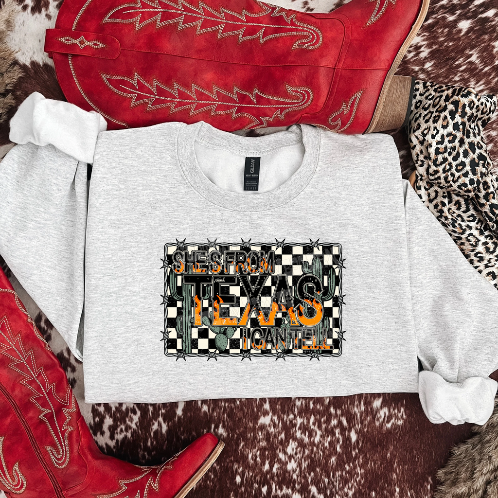 Alternative She's From Texas Graphic T-Shirt | Crewneck