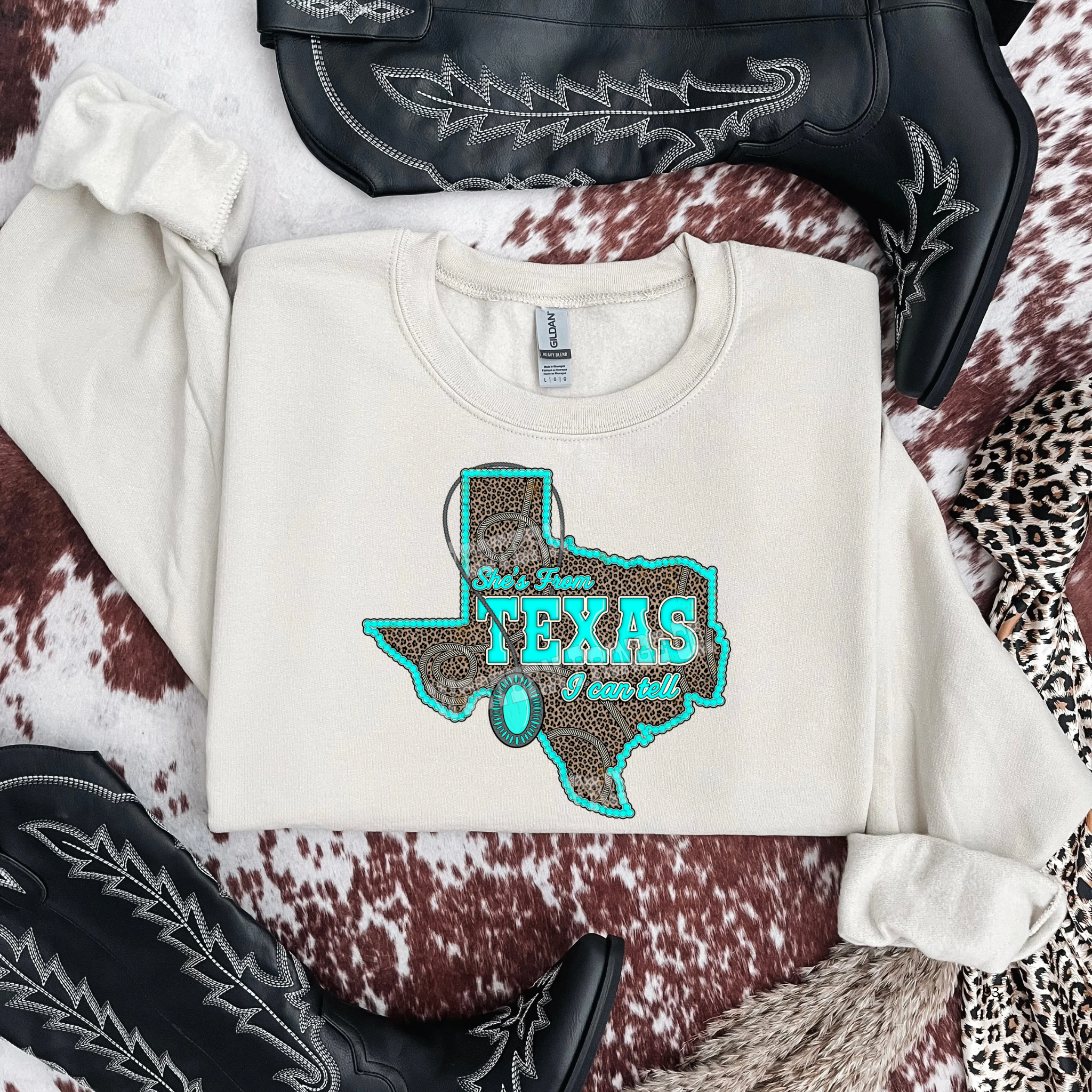 She's From Texas Graphic T-Shirt | Crewneck