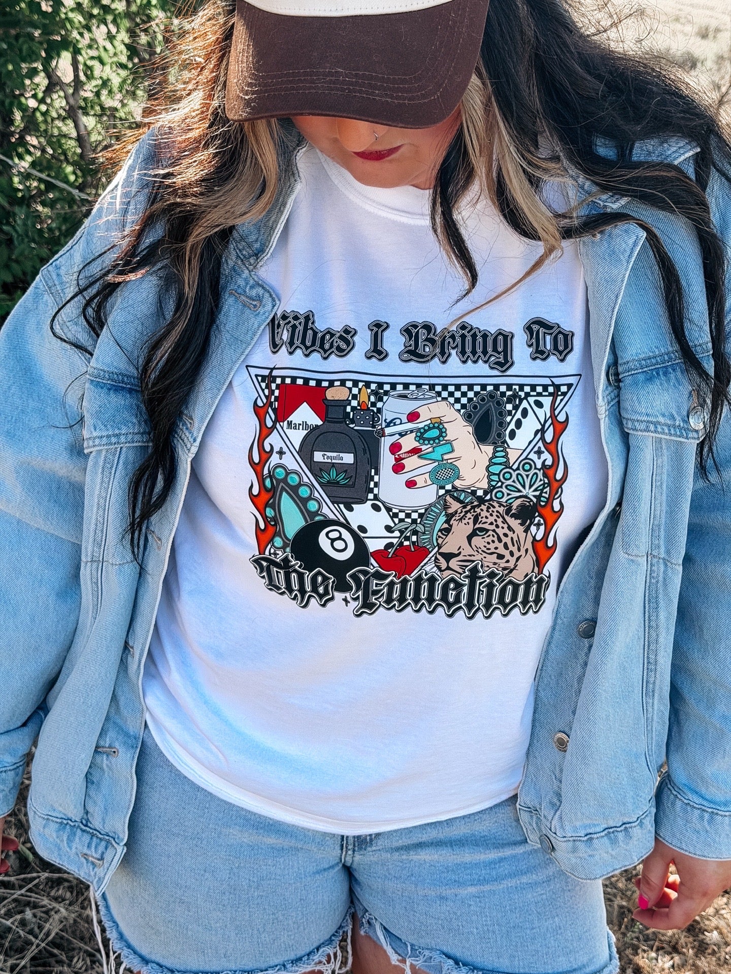 Vibes I Bring To The Function T-Shirt Graphic | Crewneck