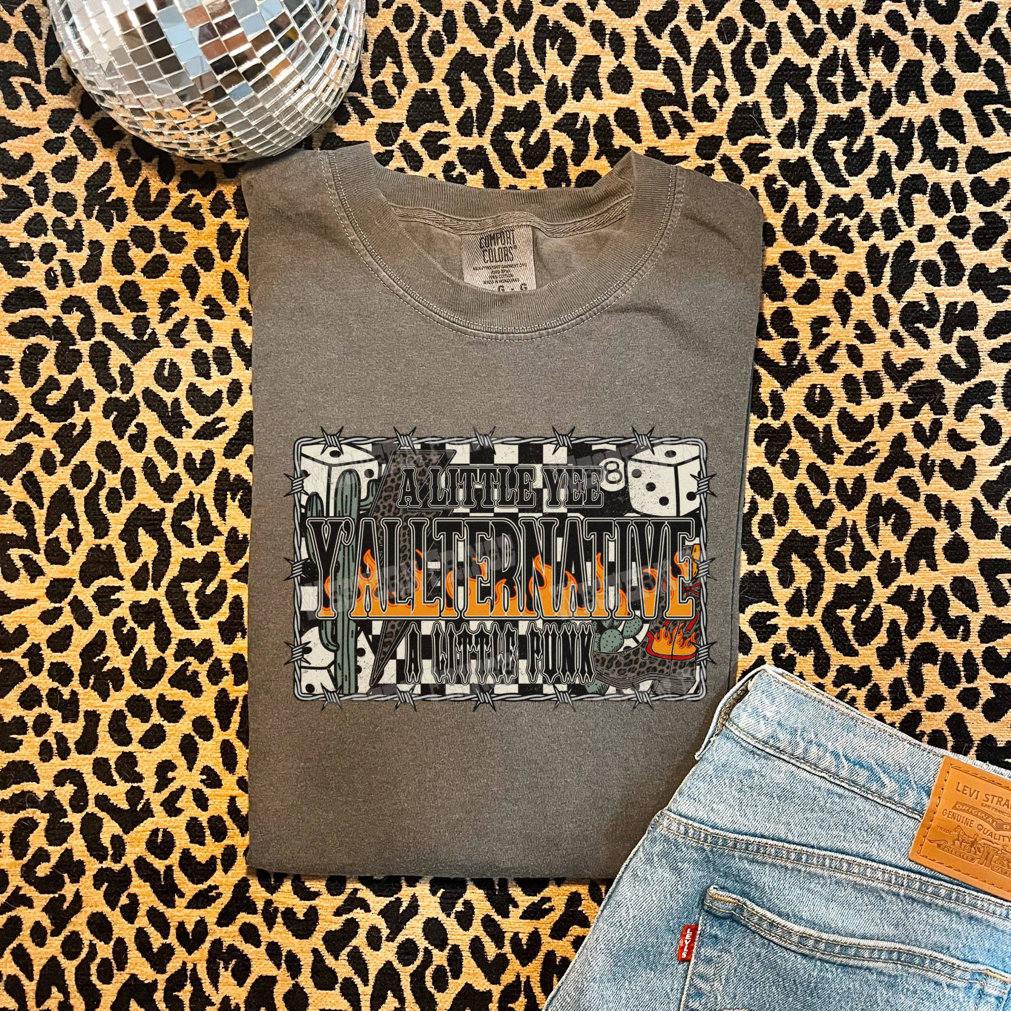 Y’allternative A Little Yee A Little Punk Graphic T-Shirt | Crewneck