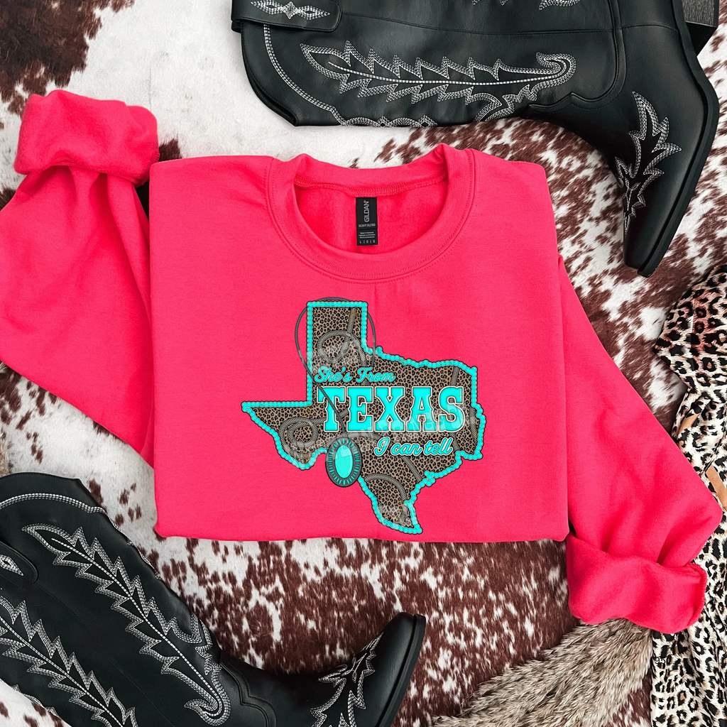 She's From Texas Graphic T-Shirt | Crewneck