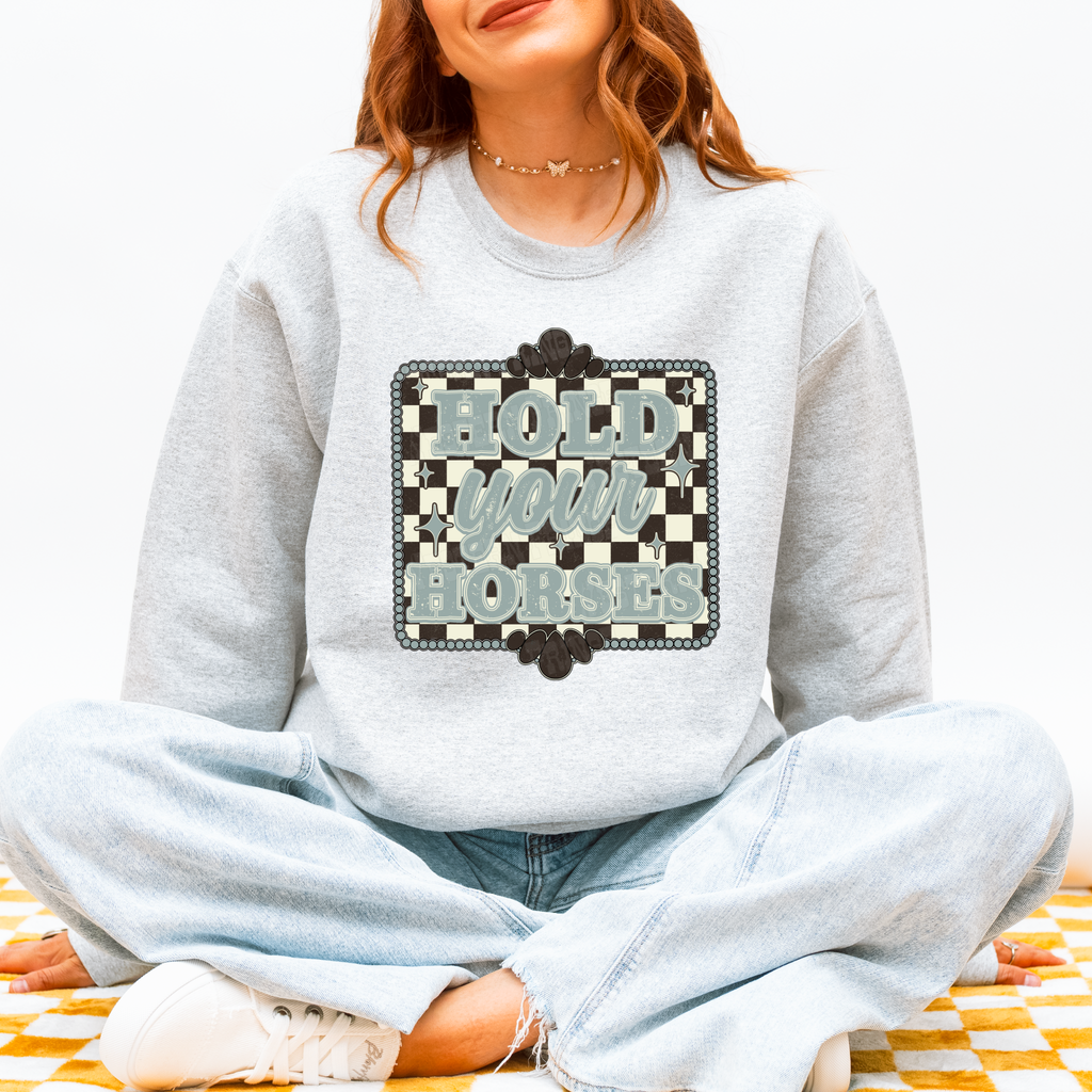 Hold Your Horses Graphic T-Shirt | Crewneck