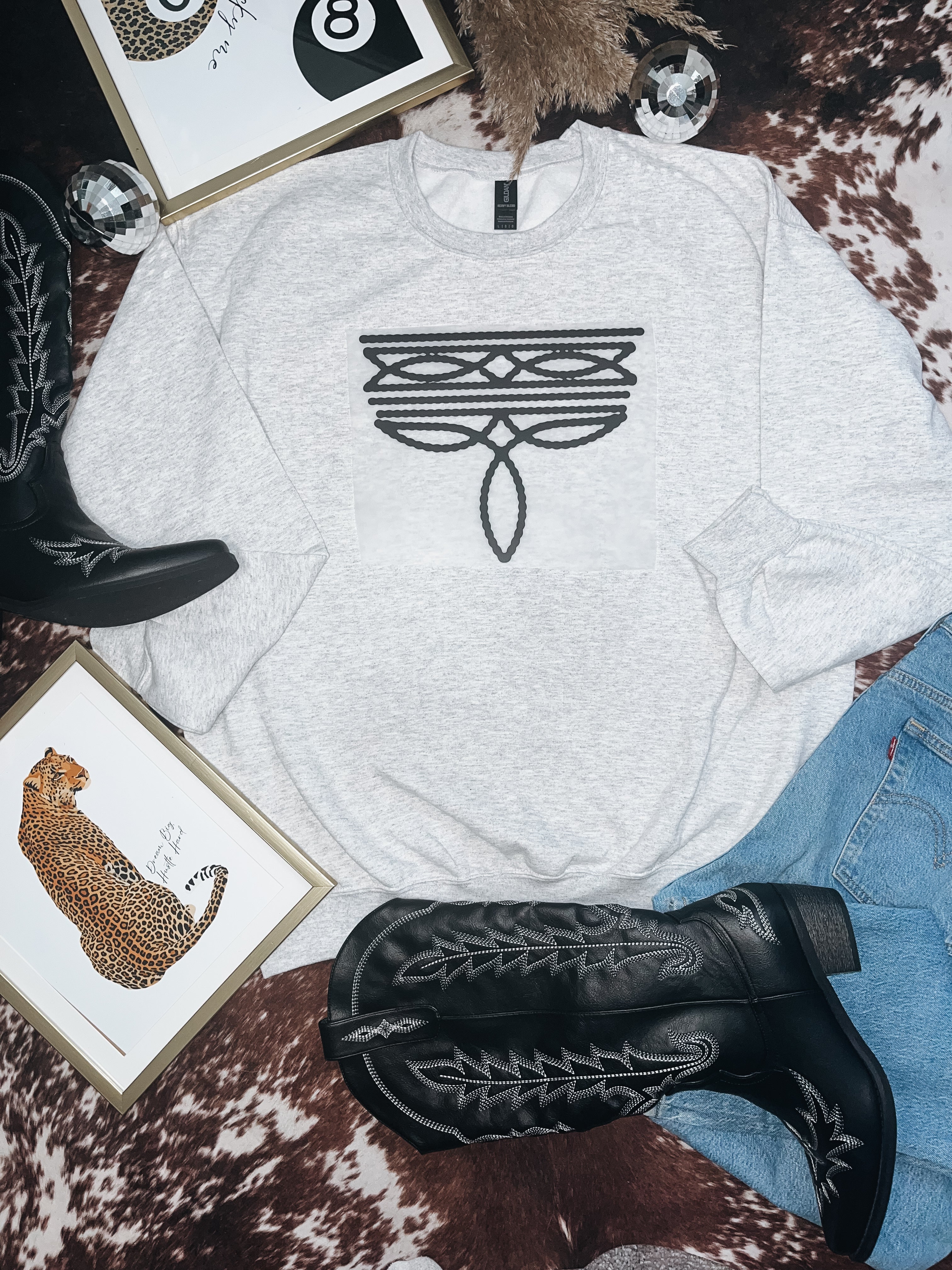 Classic Boot Stitch T-Shirt Graphic | Crewneck