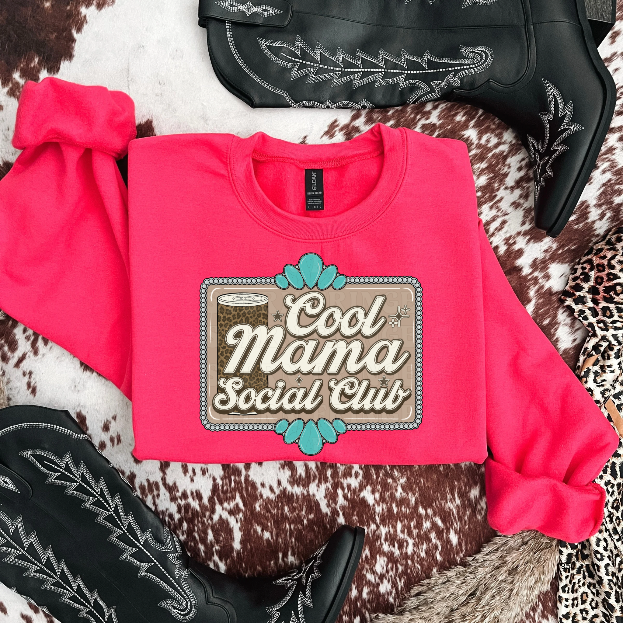 Cool Mama Social Club Graphic T-Shirt | Crewneck