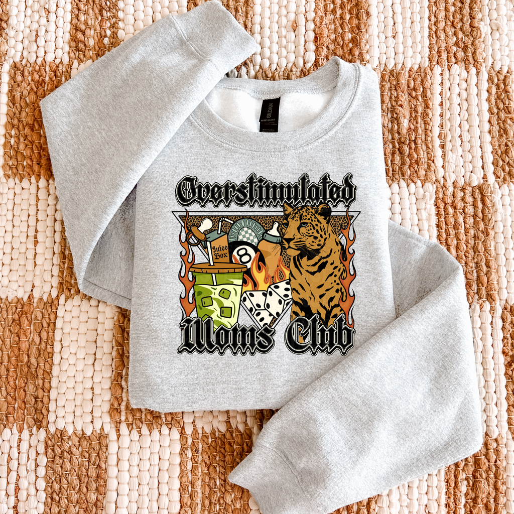 Overstimulated Moms Club Graphic T-Shirt | Crewneck