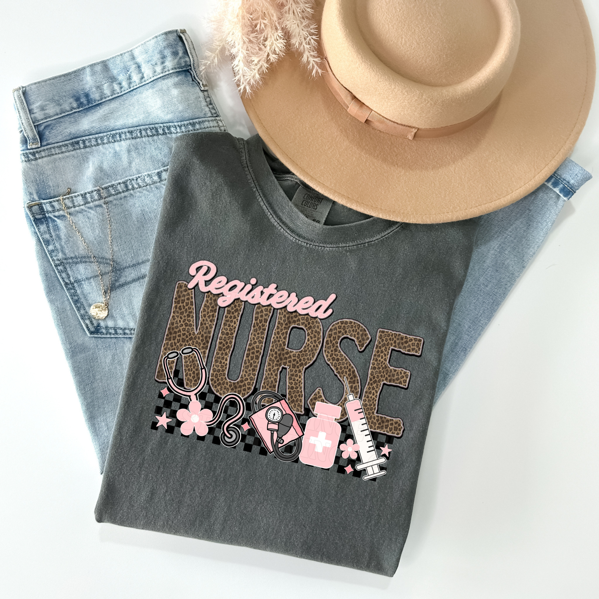 Registered Nurse T-Shirt Graphic | Crewneck |