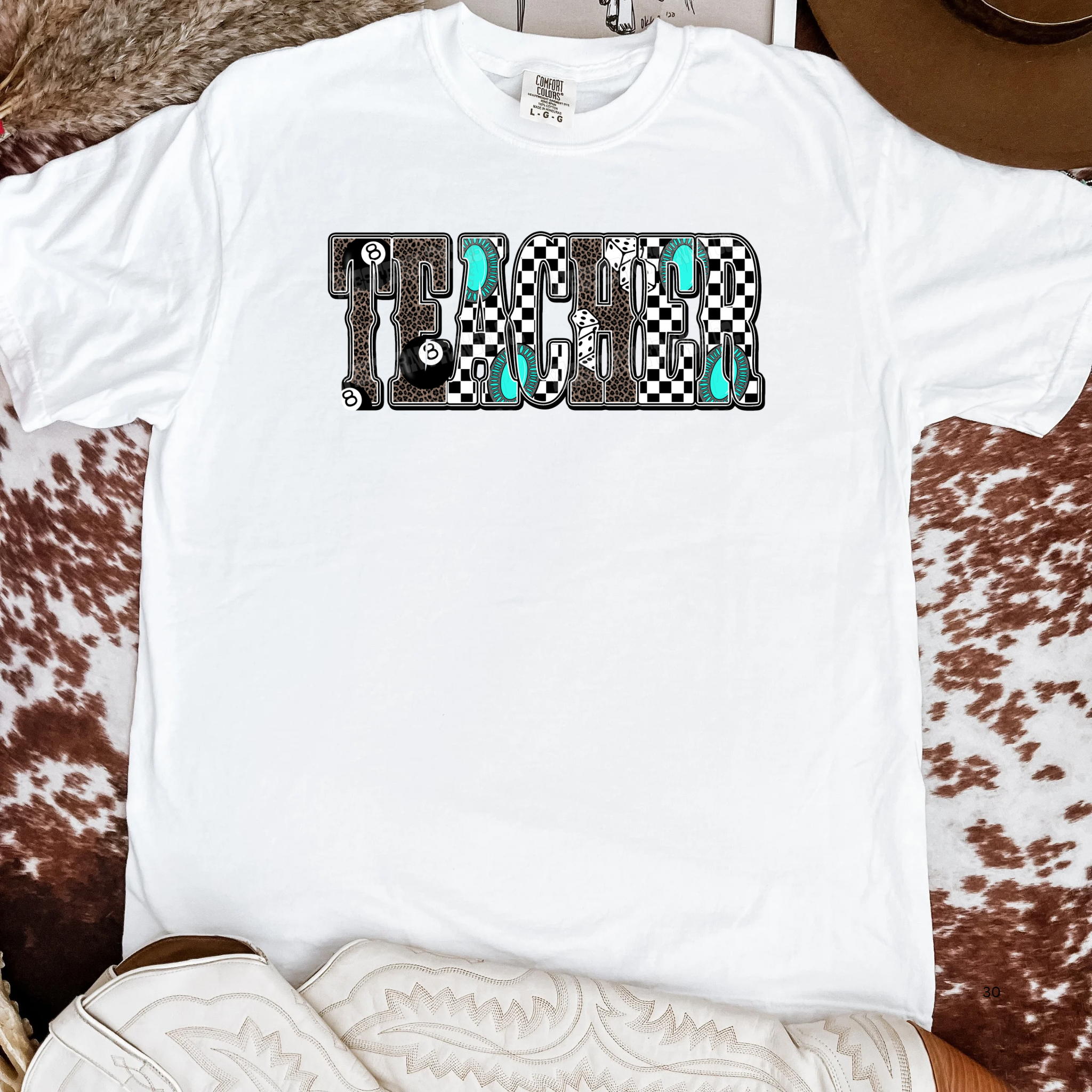 Western Teacher Graphic T-Shirt | Crewneck