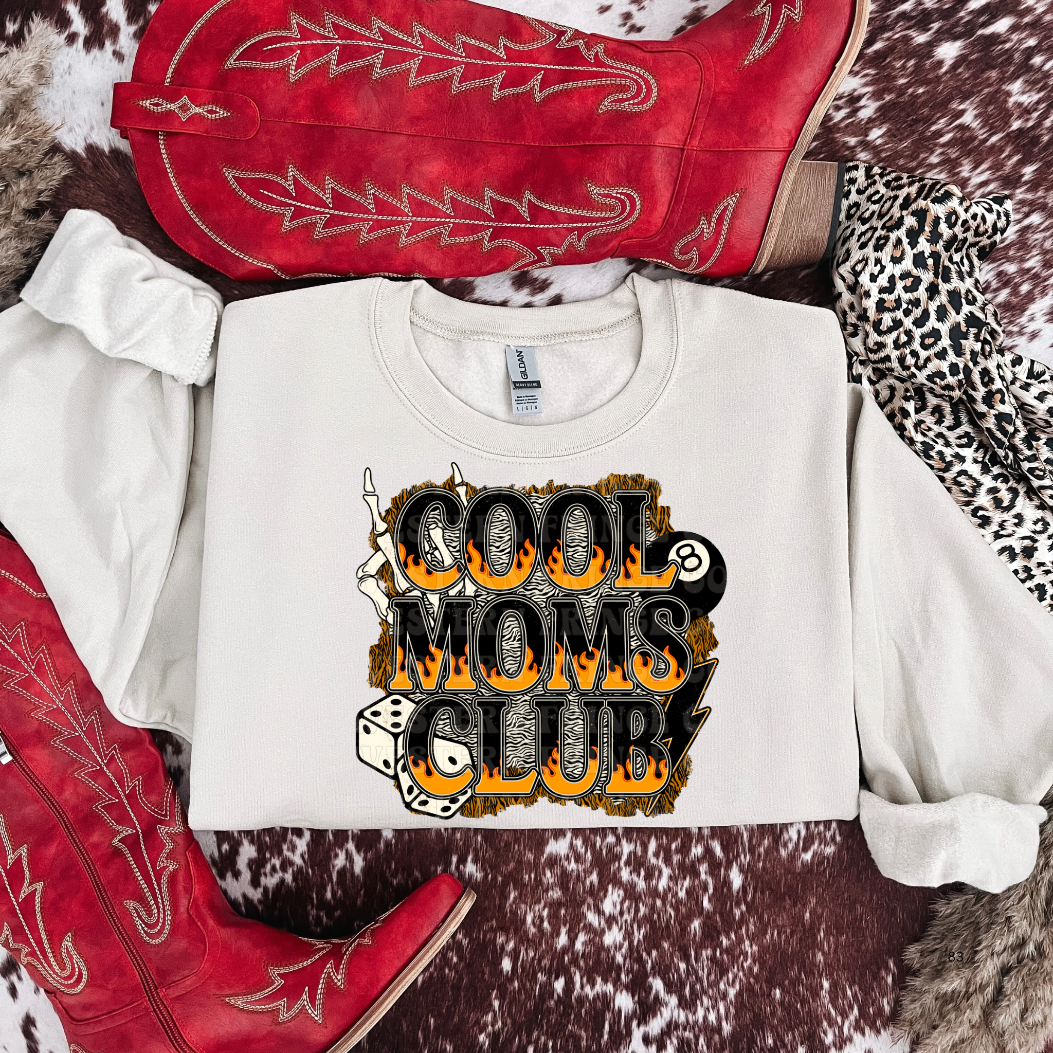 Alternative Cool Moms Club Graphic T-Shirt | Crewneck