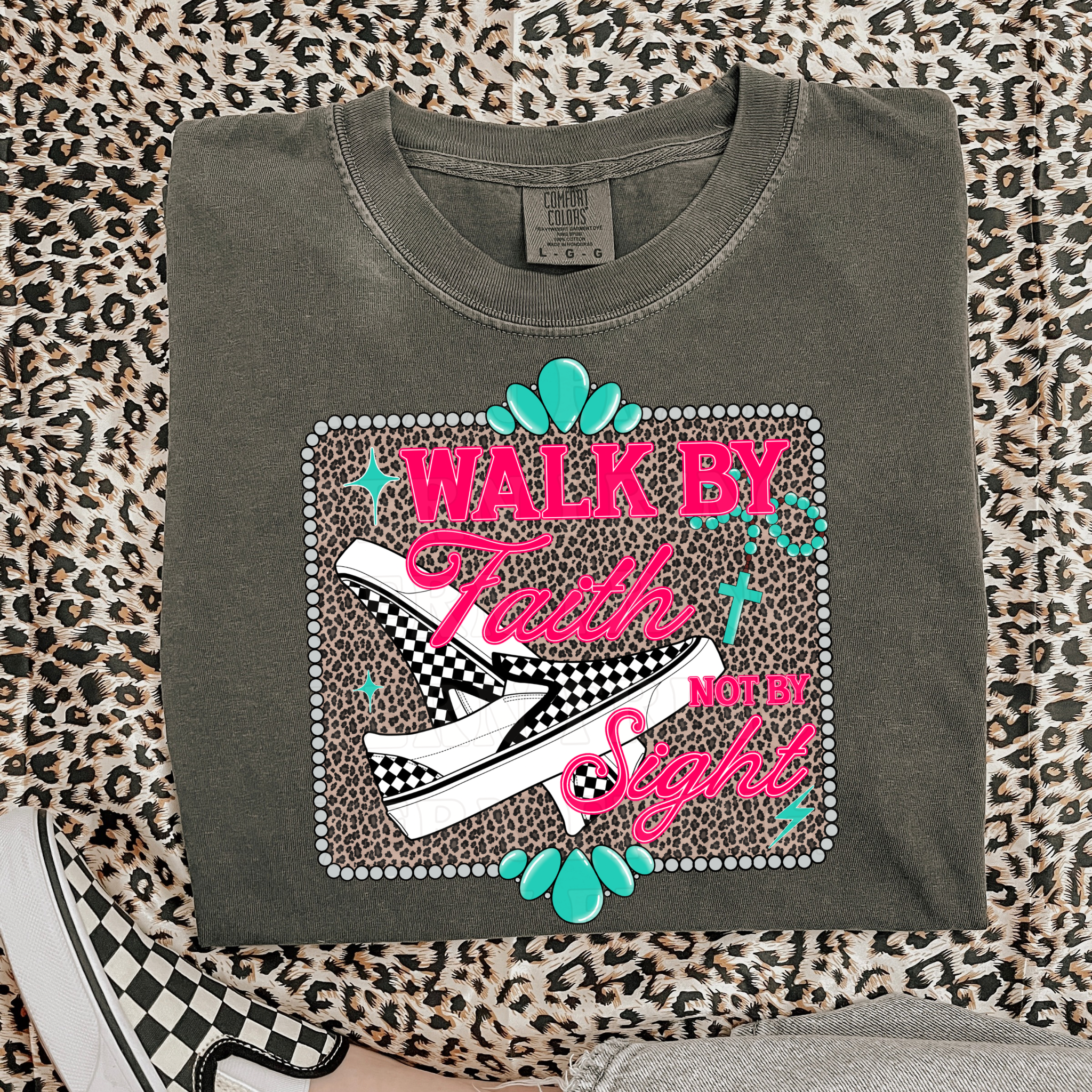 Walk By Faith Not By Sight T-Shirt Graphic | Crewneck