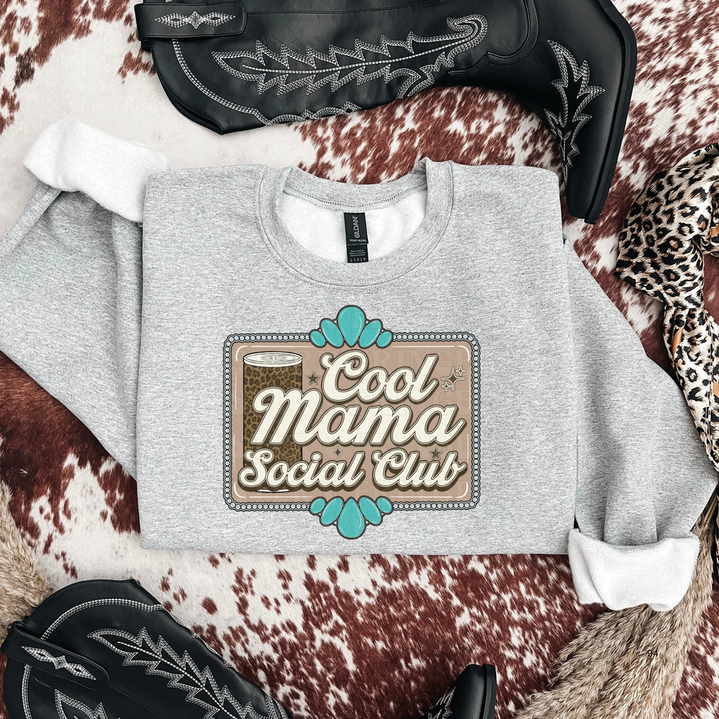 Cool Mama Social Club Graphic T-Shirt | Crewneck