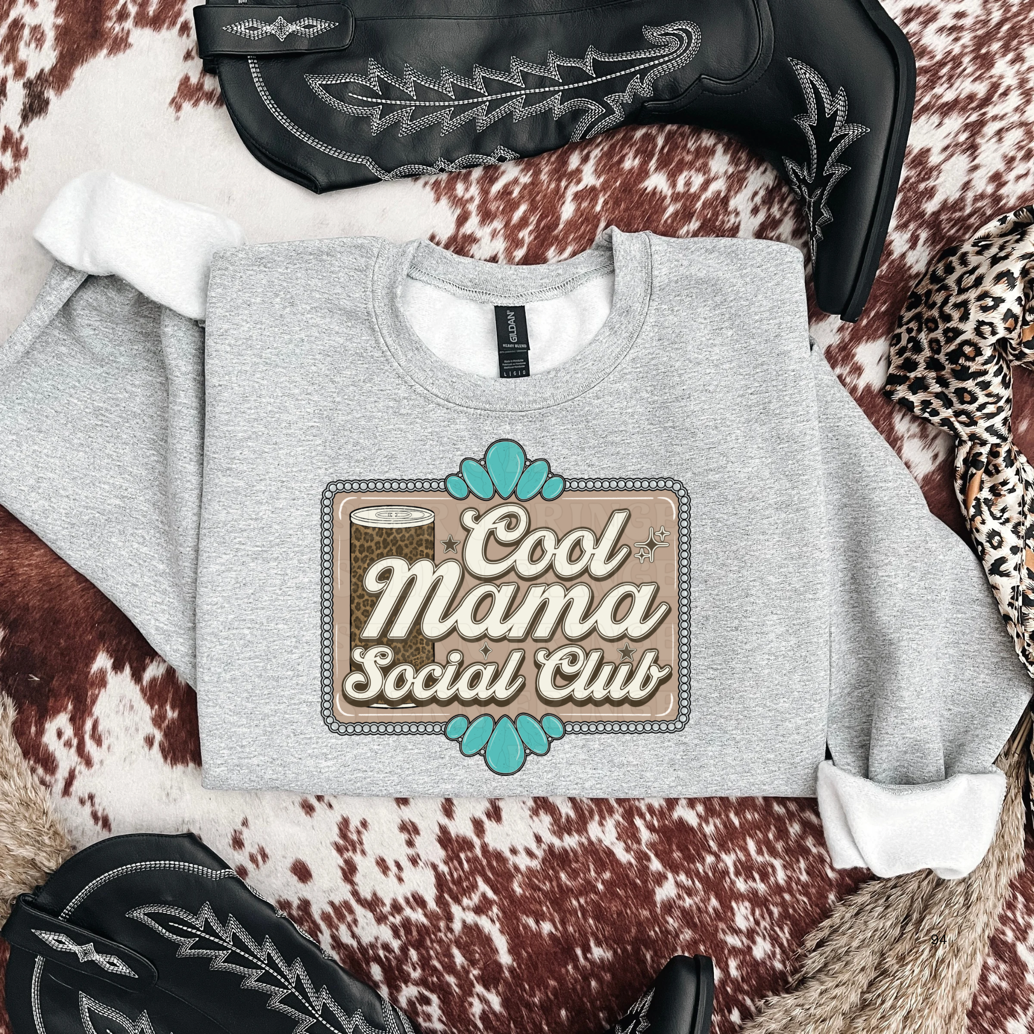 Cool Mama Social Club Graphic T-Shirt | Crewneck