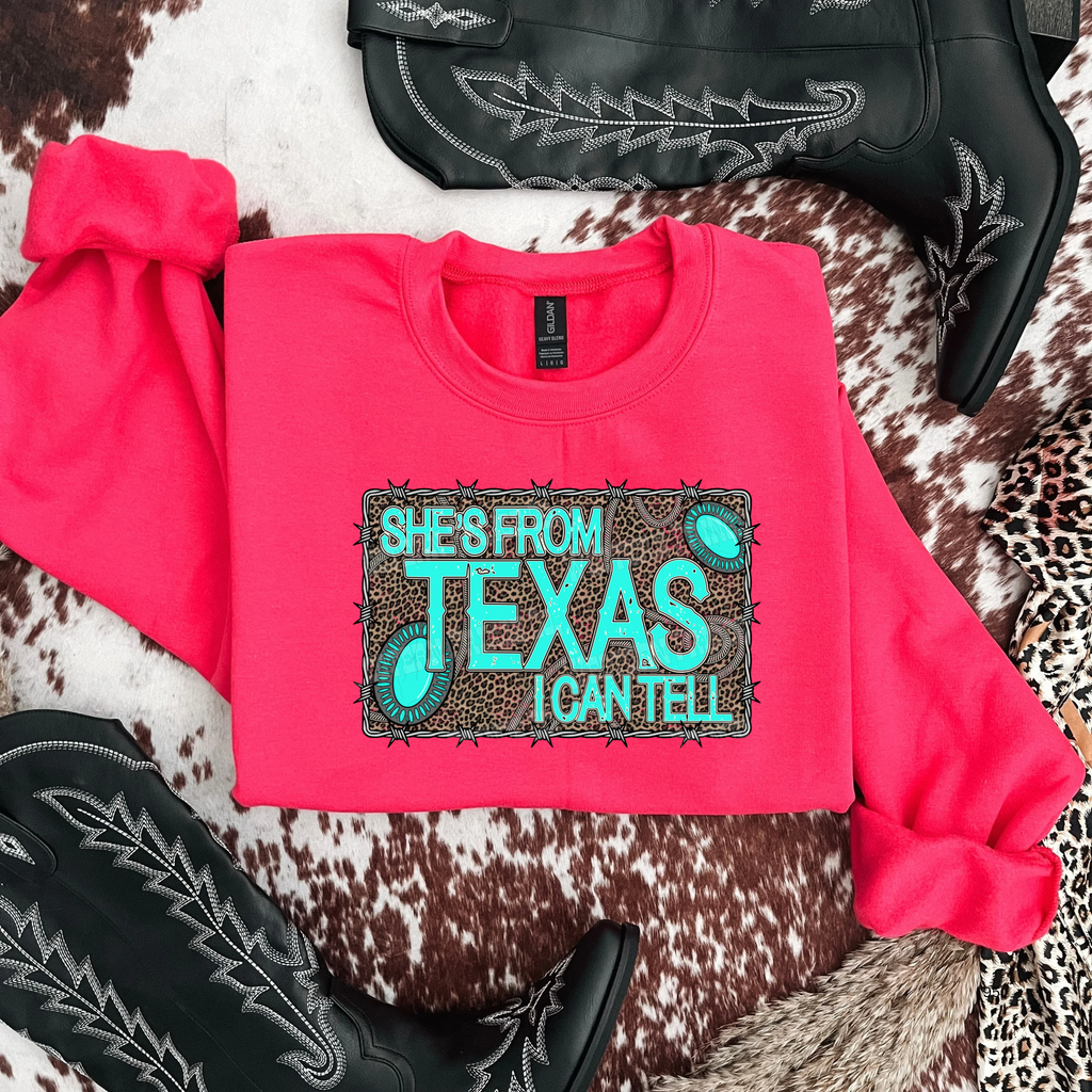 She's From Texas Graphic T-Shirt | Crewneck