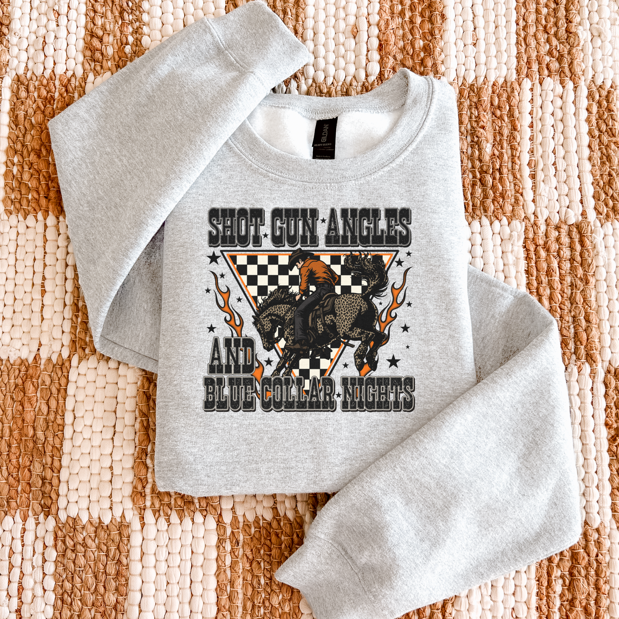 Shot Gun Angels & Blue Collar Nights Graphic T-Shirt | Crewneck