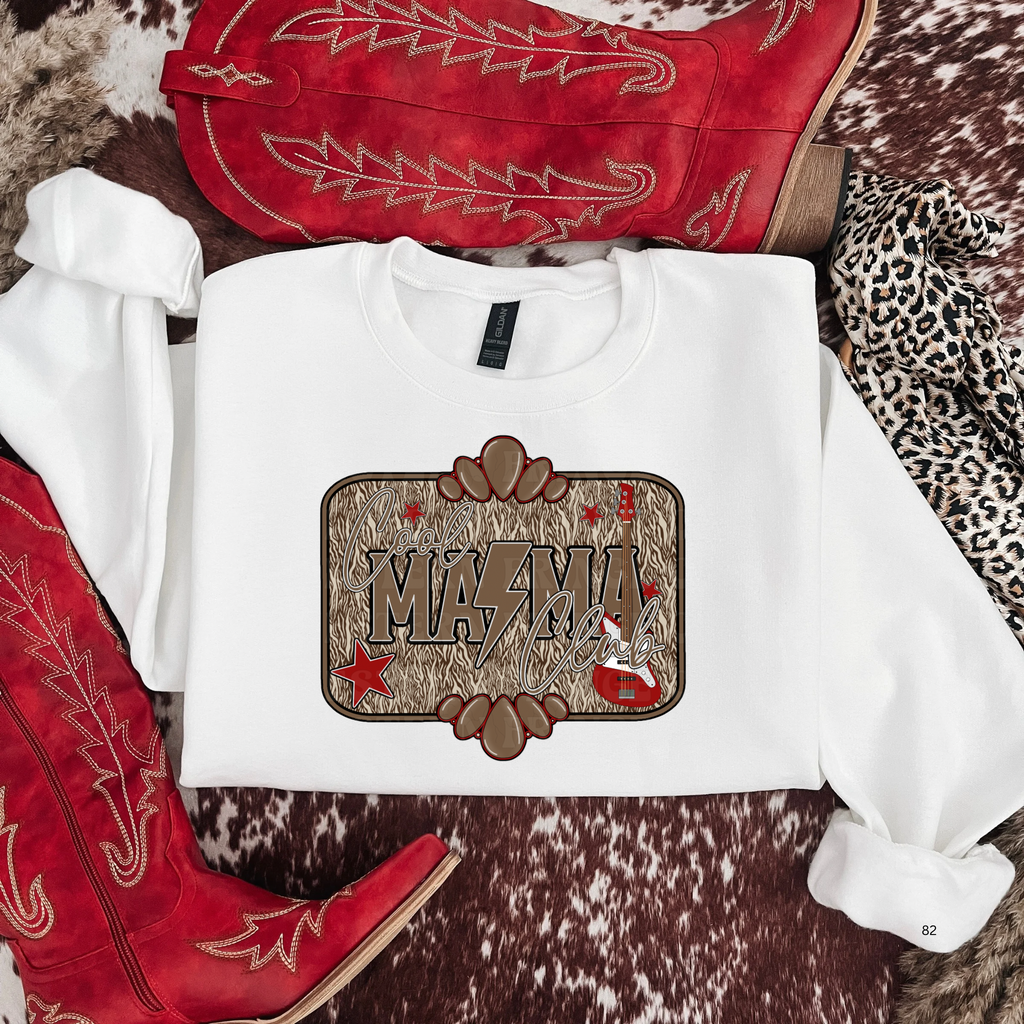 Cool Mama Club Graphic T-Shirt | Crewneck