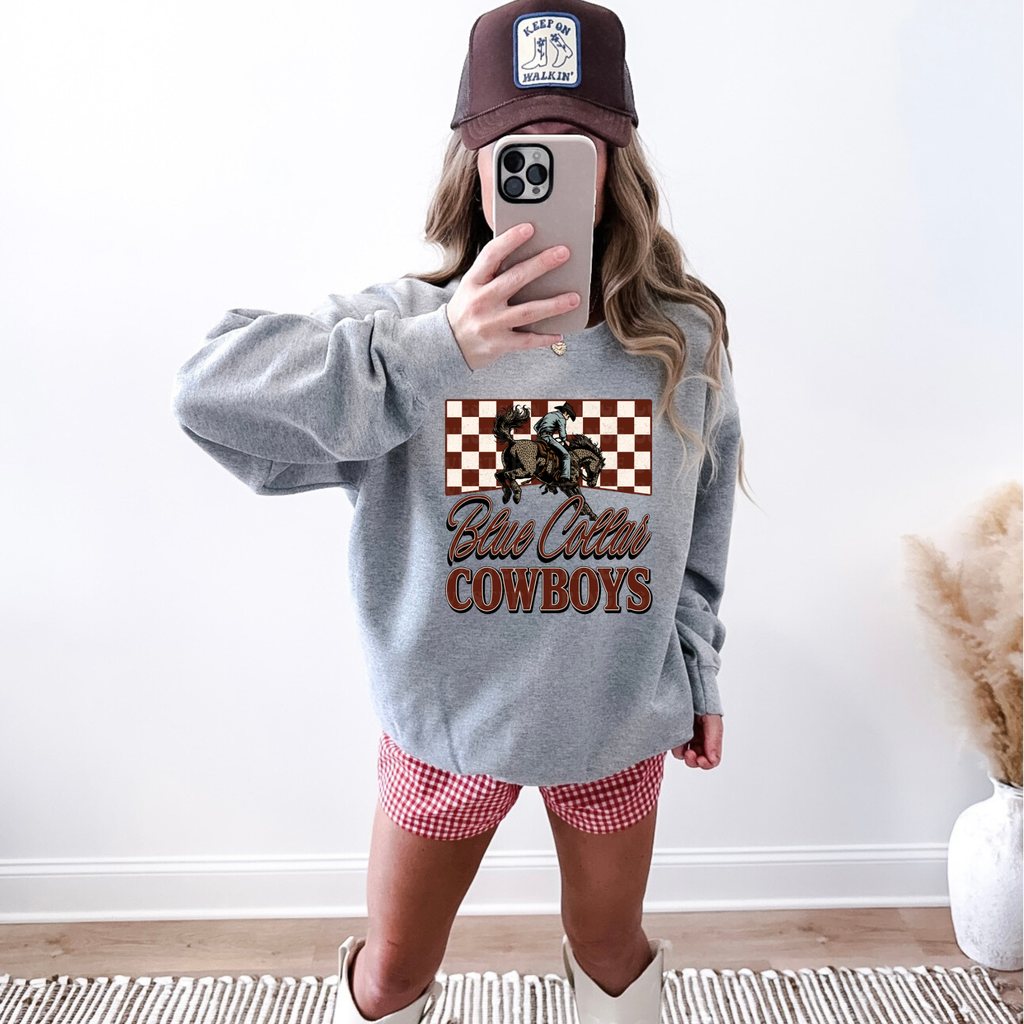 Blue Collar Cowboys T-Shirt Graphic | Crewneck