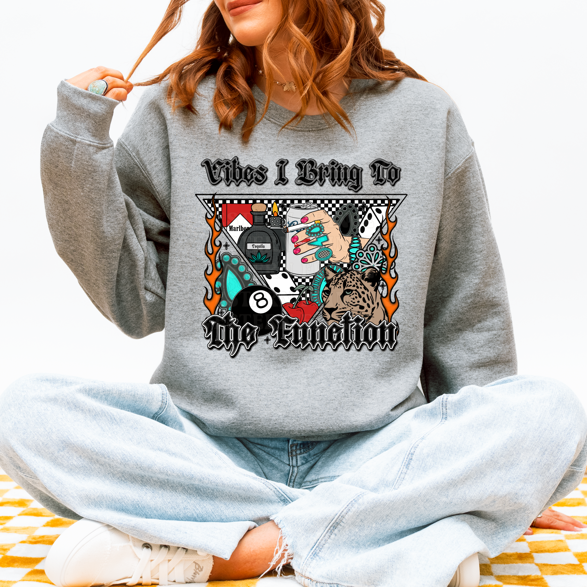 Vibes I Bring To The Function T-Shirt Graphic | Crewneck