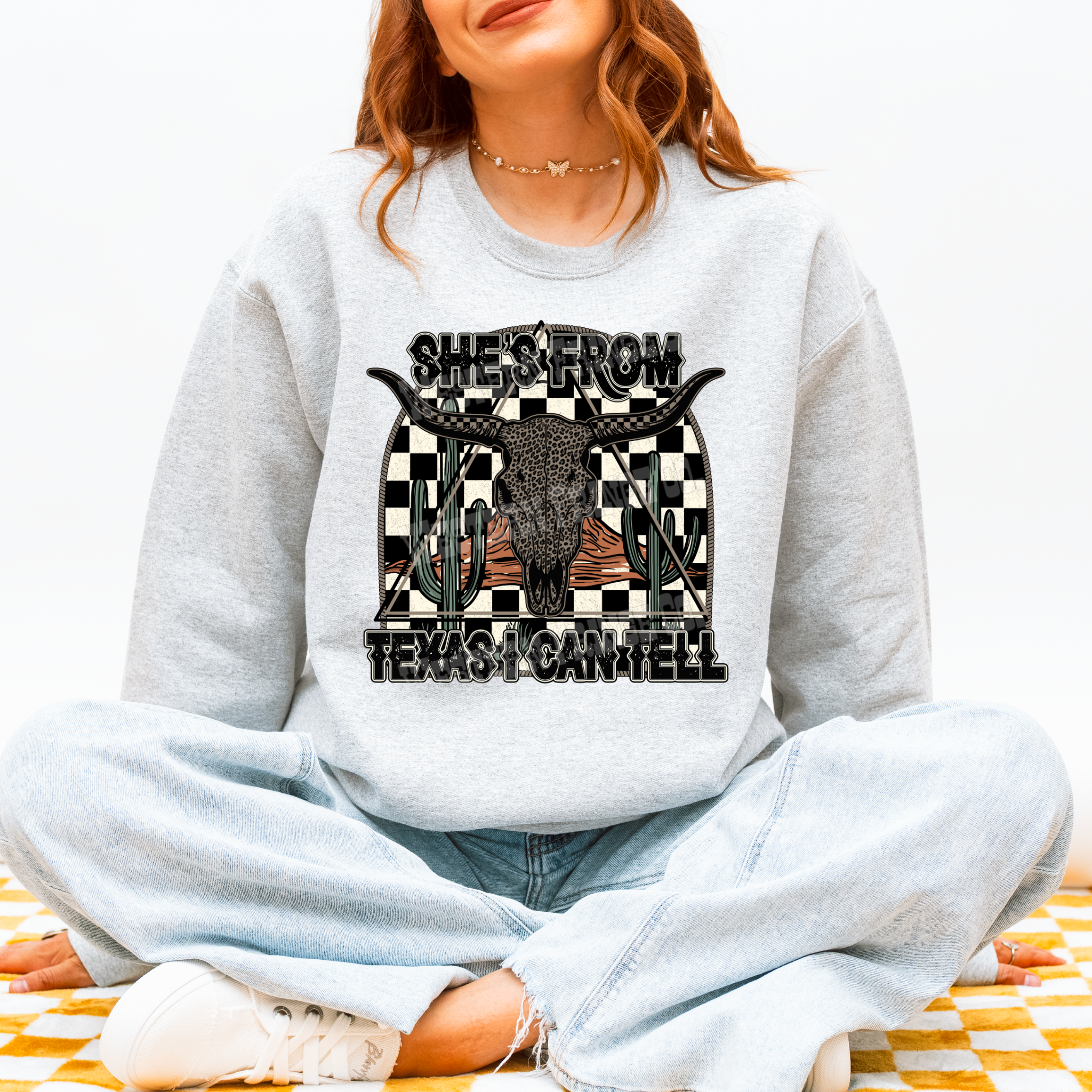 She's From Texas Graphic T-Shirt | Crewneck