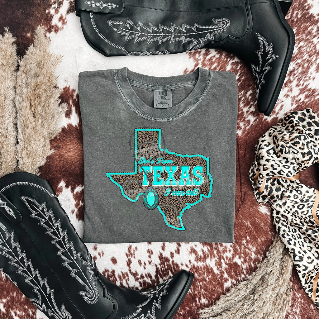 She's From Texas Graphic T-Shirt | Crewneck