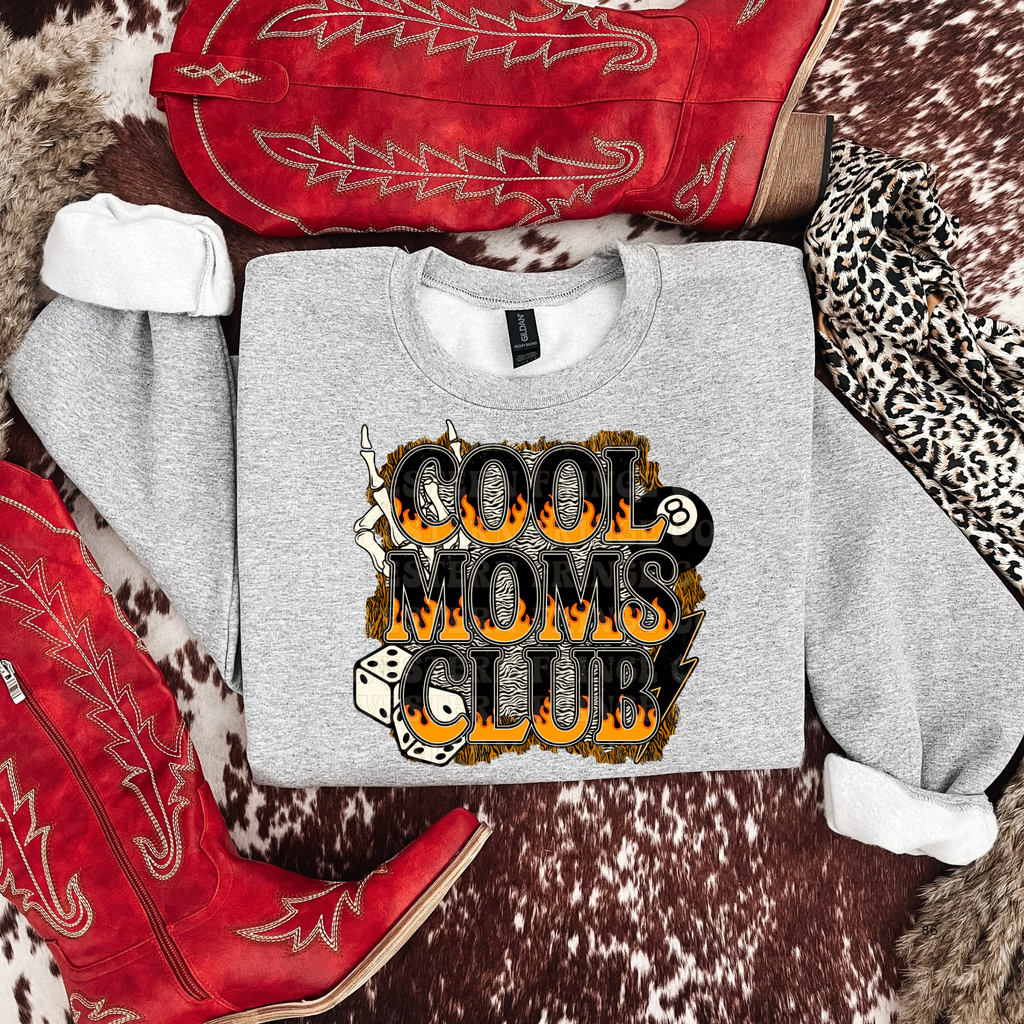 Alternative Cool Moms Club Graphic T-Shirt | Crewneck
