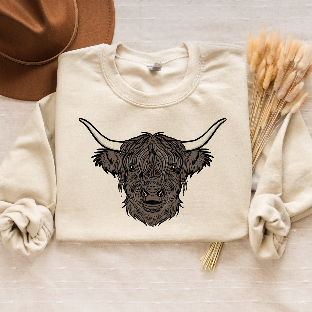 Highland Cow T-Shirt Graphic | Crewneck