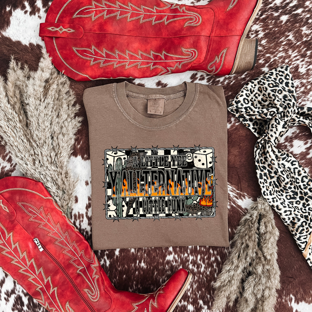 Y’allternative A Little Yee A Little Punk Graphic T-Shirt | Crewneck