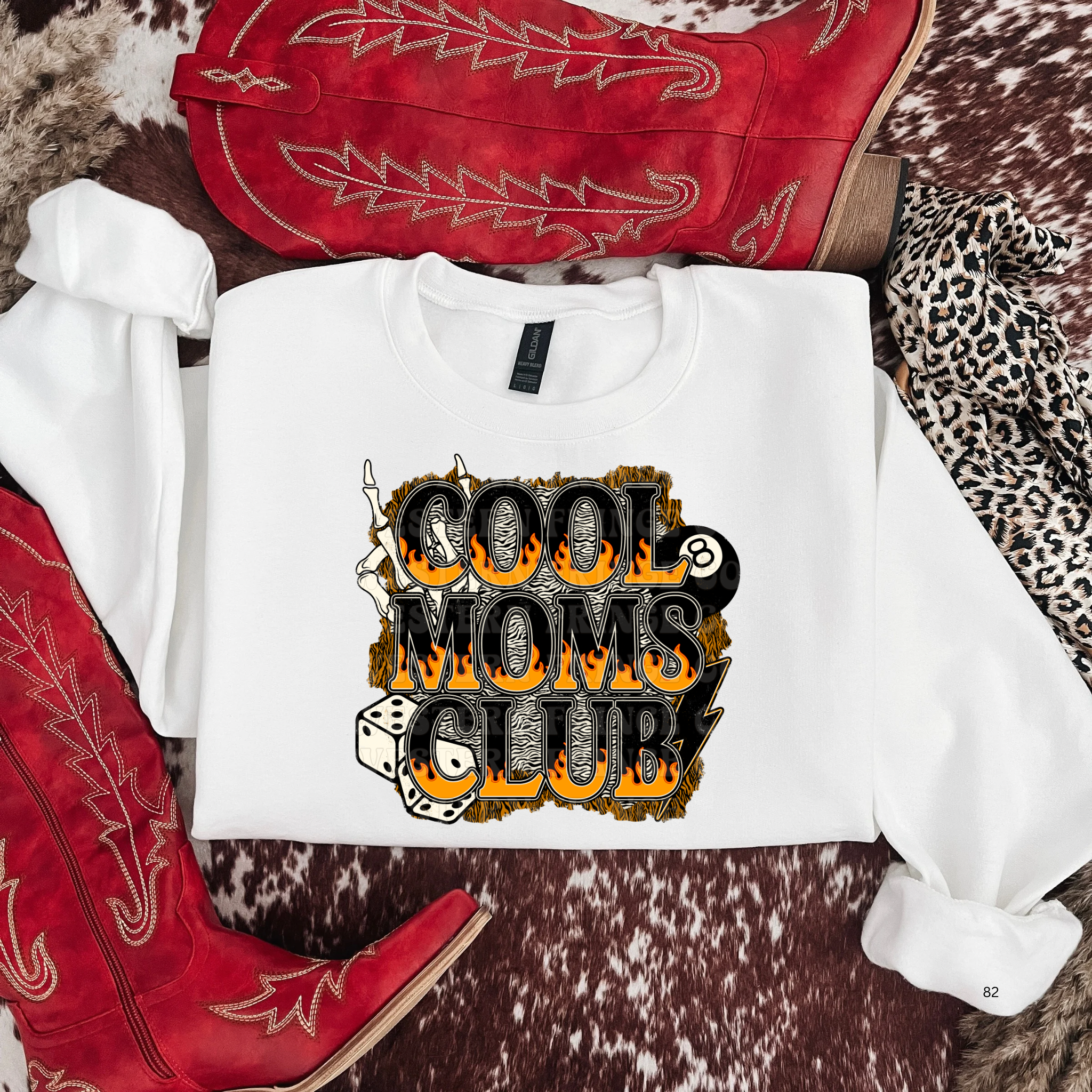 Alternative Cool Moms Club Graphic T-Shirt | Crewneck