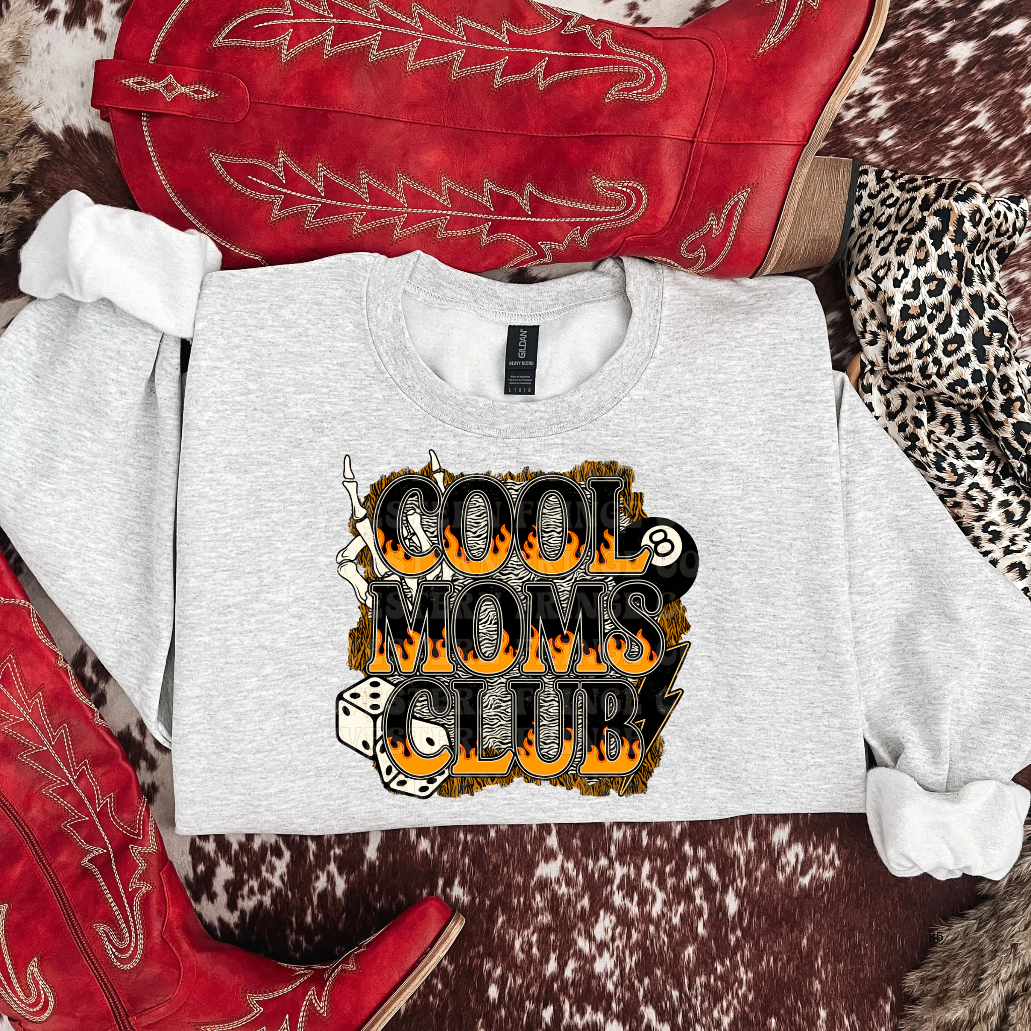Alternative Cool Moms Club Graphic T-Shirt | Crewneck