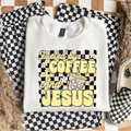 Fueled By Coffee And Jesus T-Shirt Graphic | Crewneck |