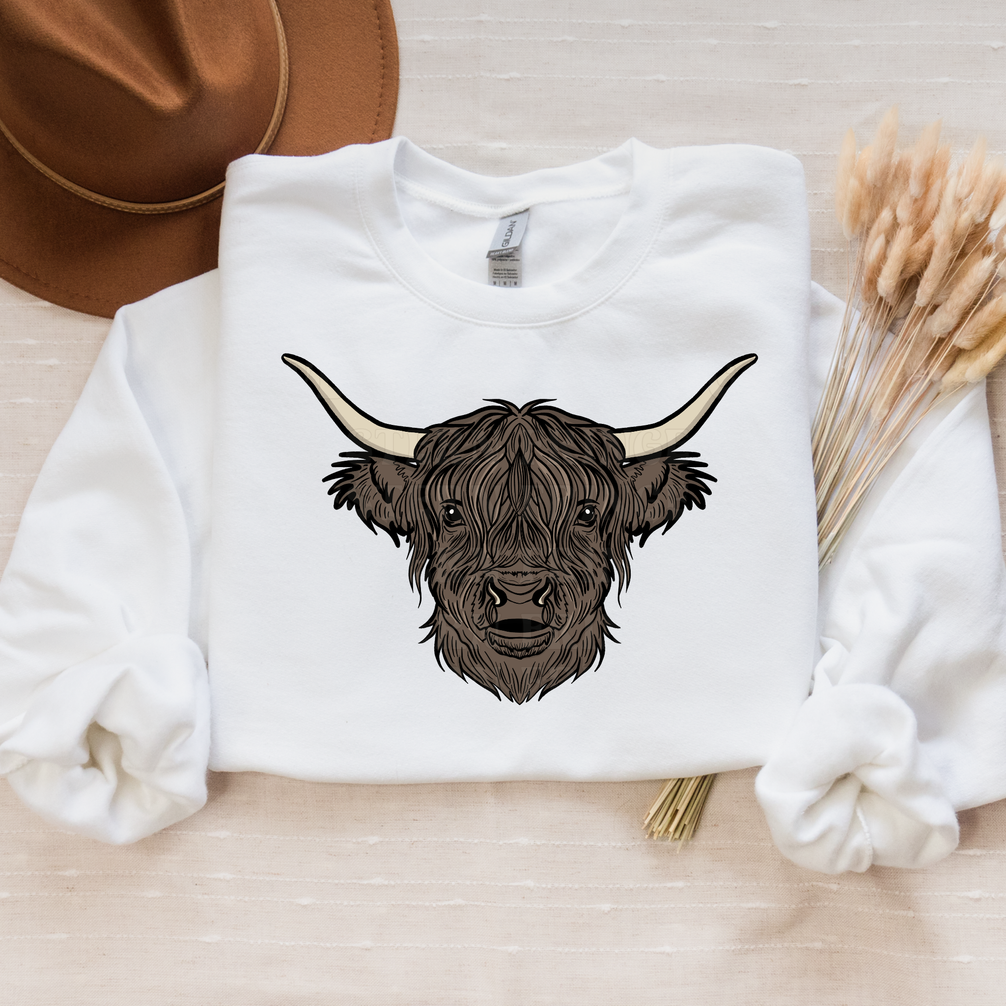 Highland Cow T-Shirt Graphic | Crewneck