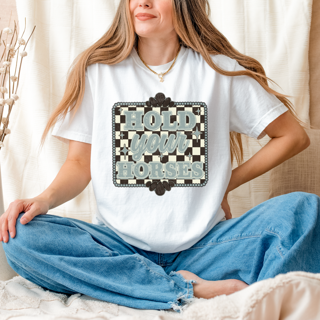 Hold Your Horses Graphic T-Shirt | Crewneck