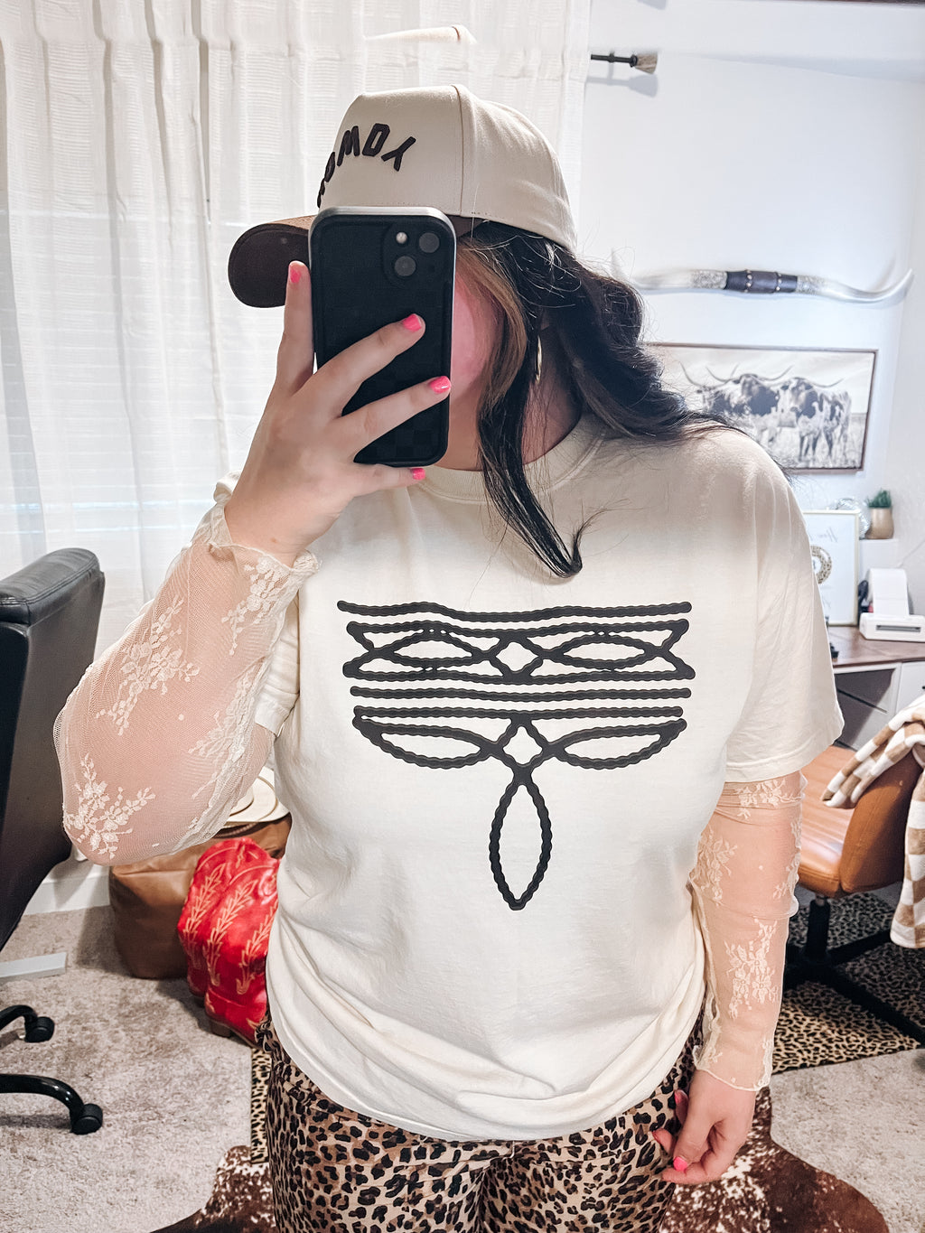 Classic Boot Stitch T-Shirt Graphic | Crewneck