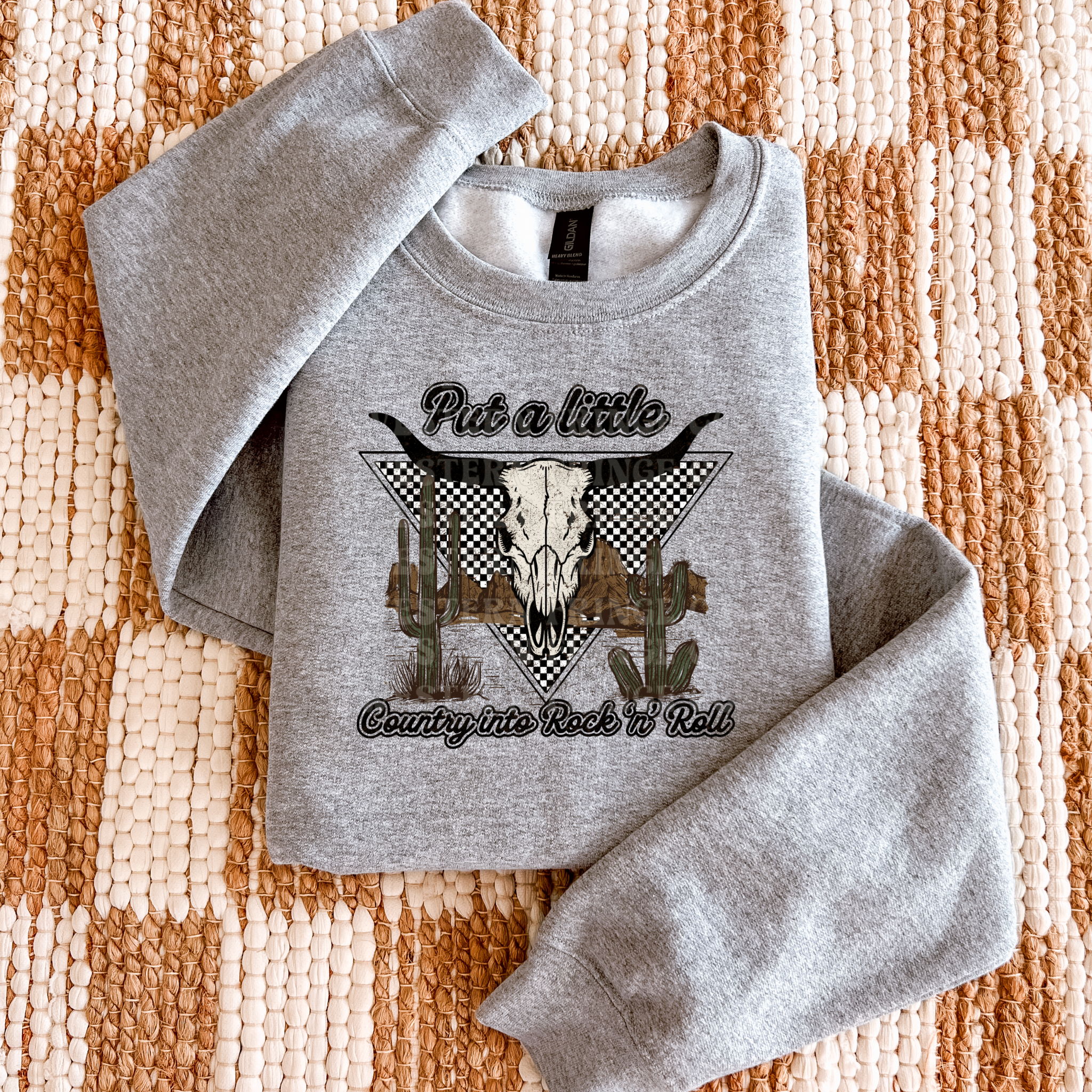 Put A little Country Into Rock ‘N’ Roll Graphic T-Shirt | Crewneck | Country Concert