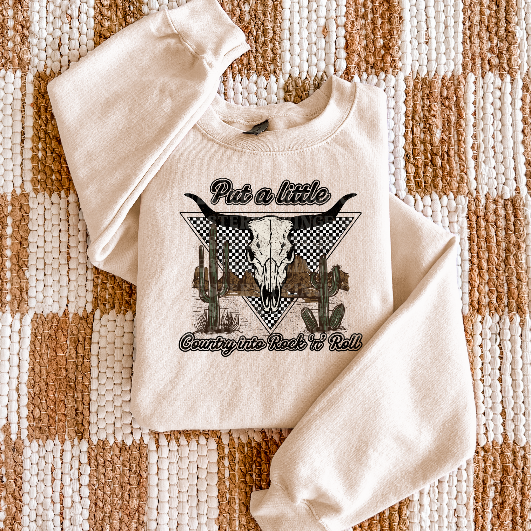 Put A little Country Into Rock ‘N’ Roll Graphic T-Shirt | Crewneck | Country Concert