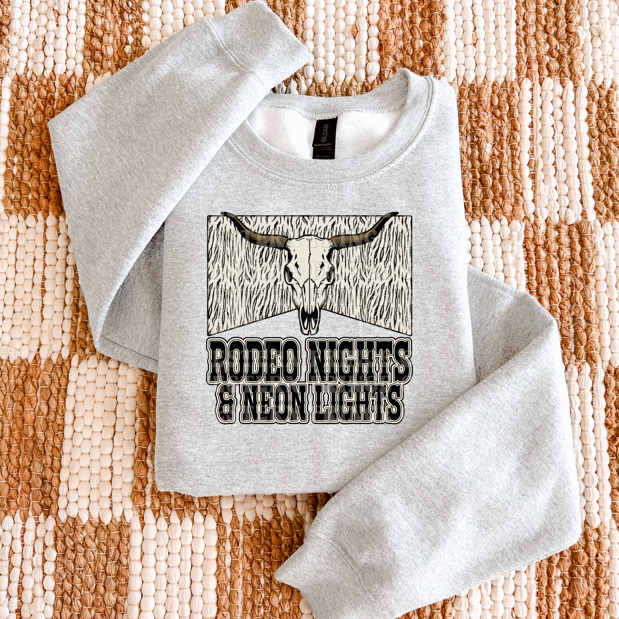 Rodeo Nights & Neon Lights Graphic T-Shirt | Crewneck | Country Concert Style