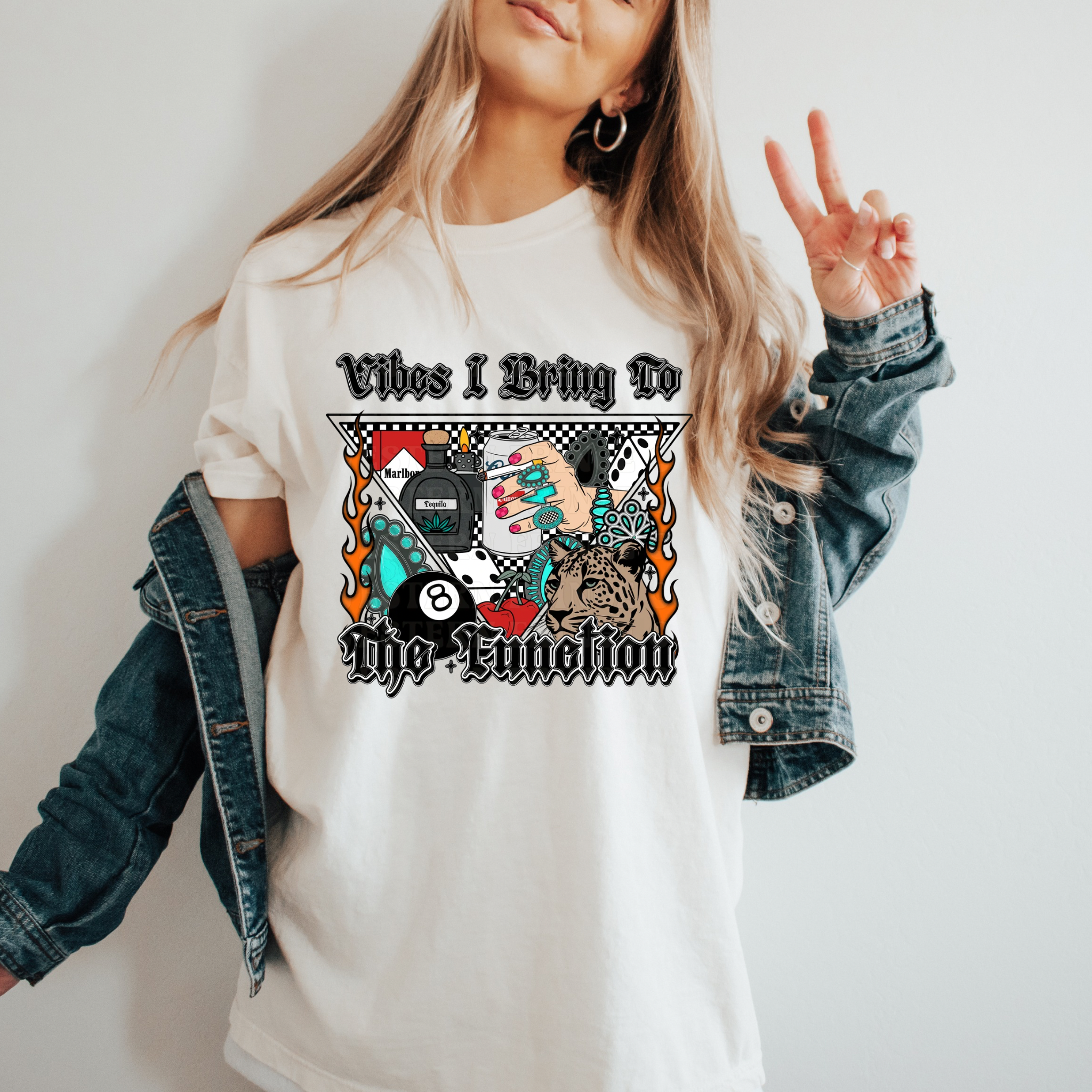 Vibes I Bring To The Function T-Shirt Graphic | Crewneck