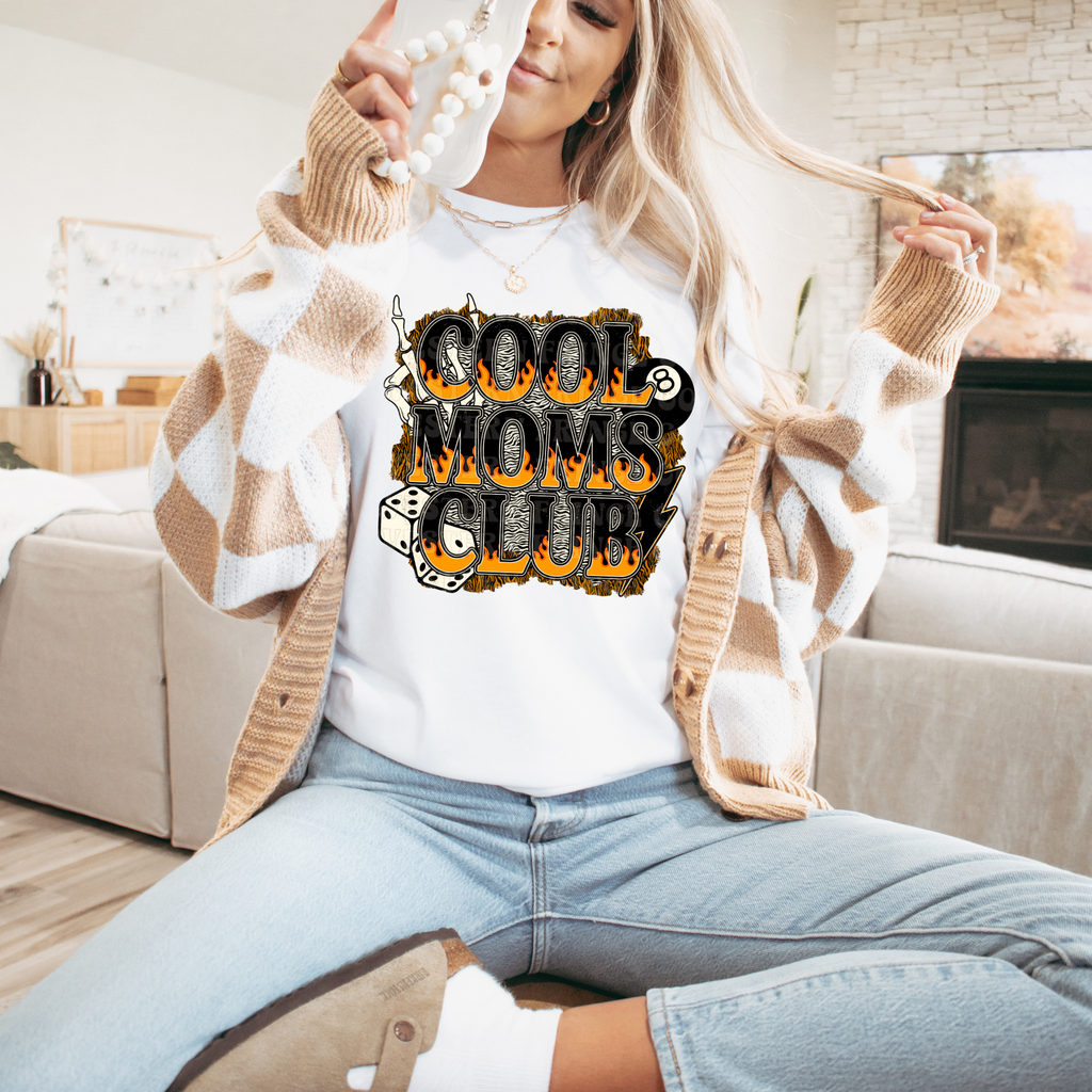 Alternative Cool Moms Club Graphic T-Shirt | Crewneck