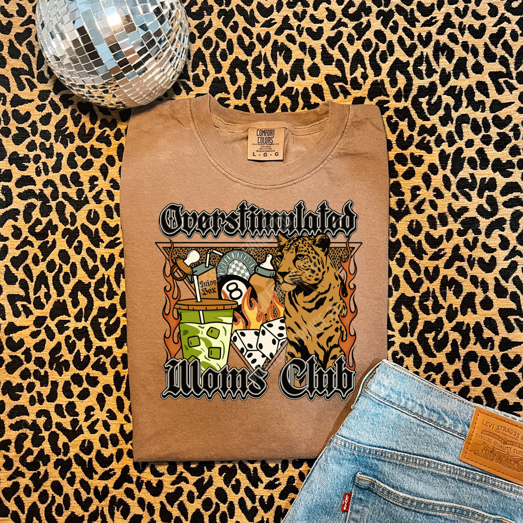 Overstimulated Moms Club Graphic T-Shirt | Crewneck