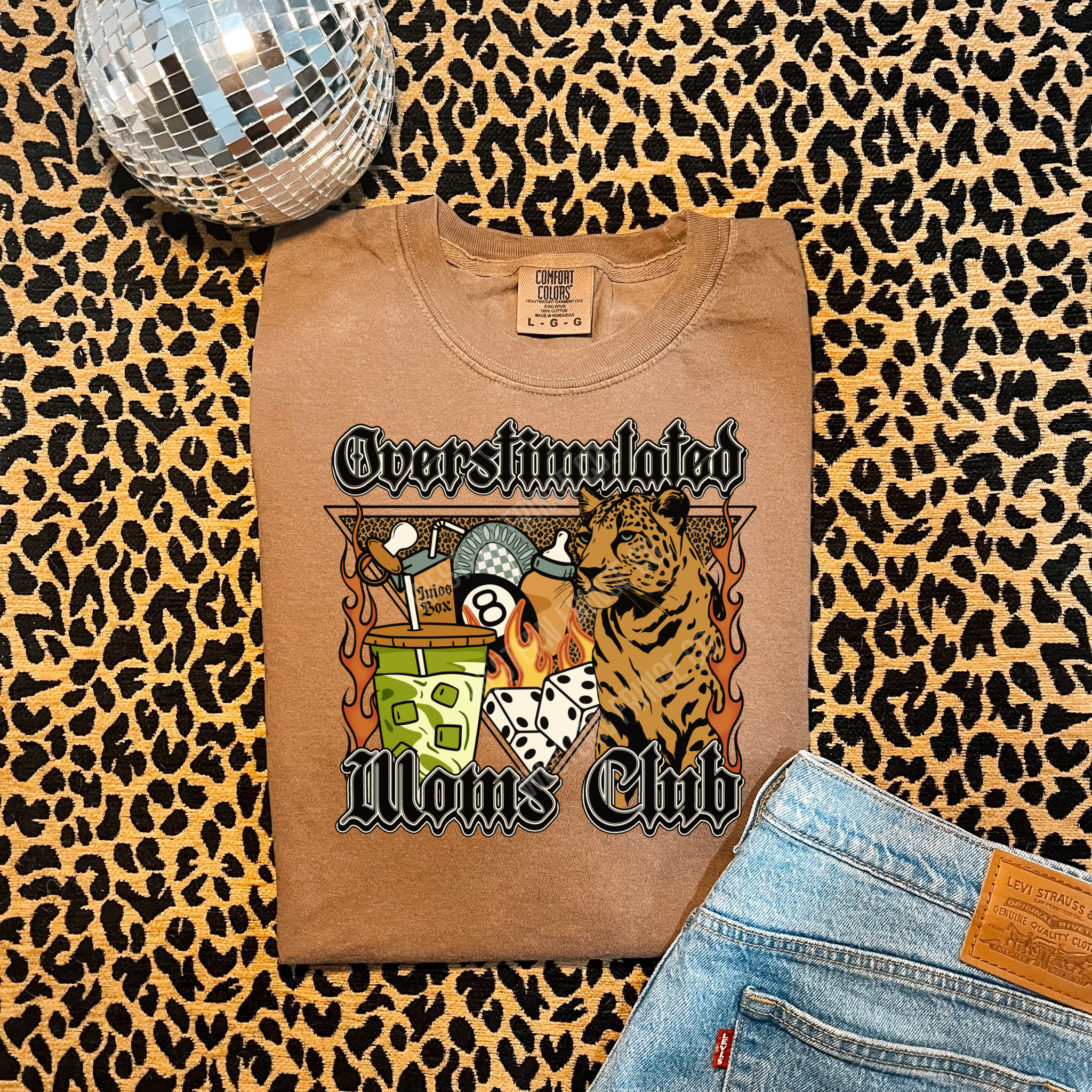 Overstimulated Moms Club Graphic T-Shirt | Crewneck
