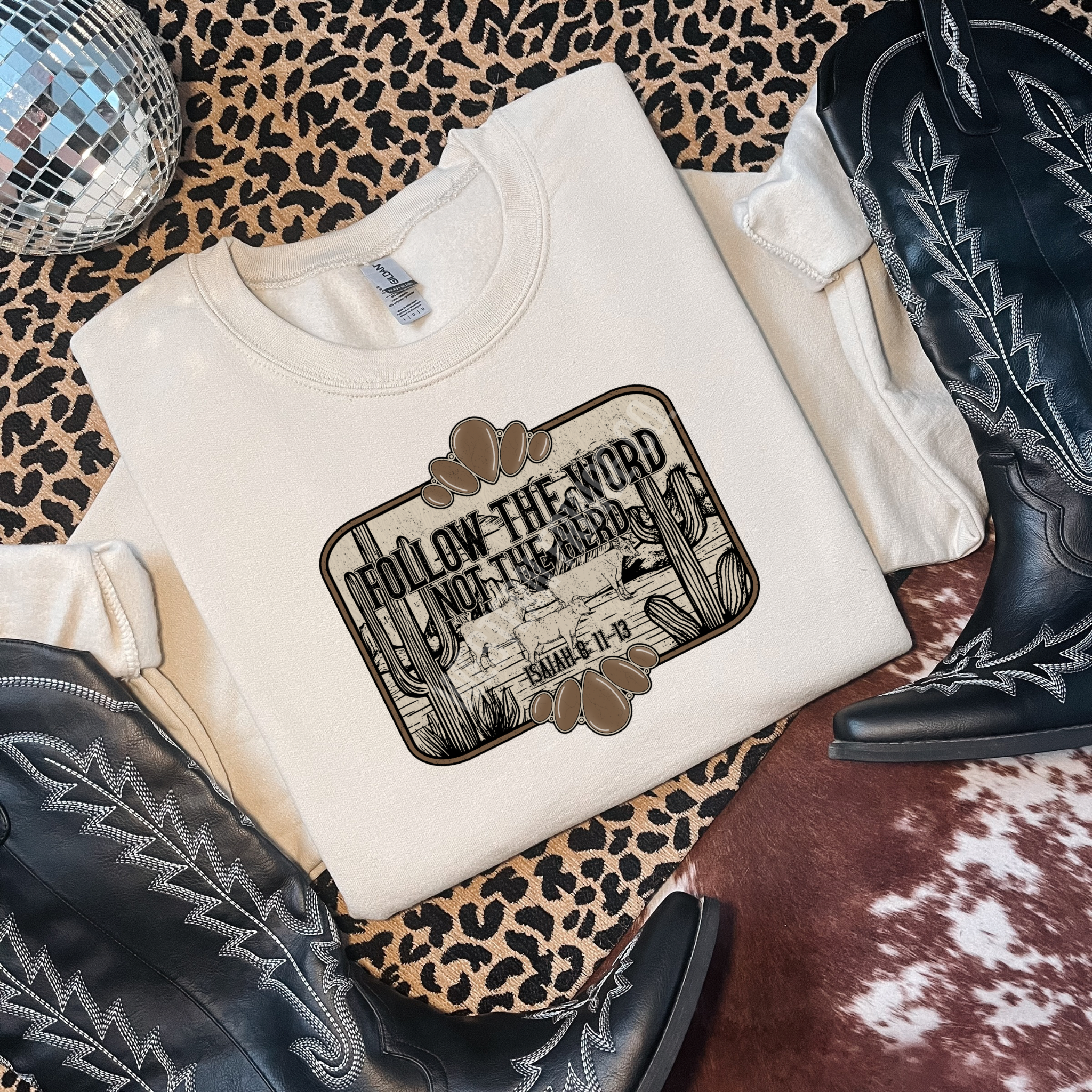 Follow The Word Not The Herd Graphic T-Shirt | Crewneck