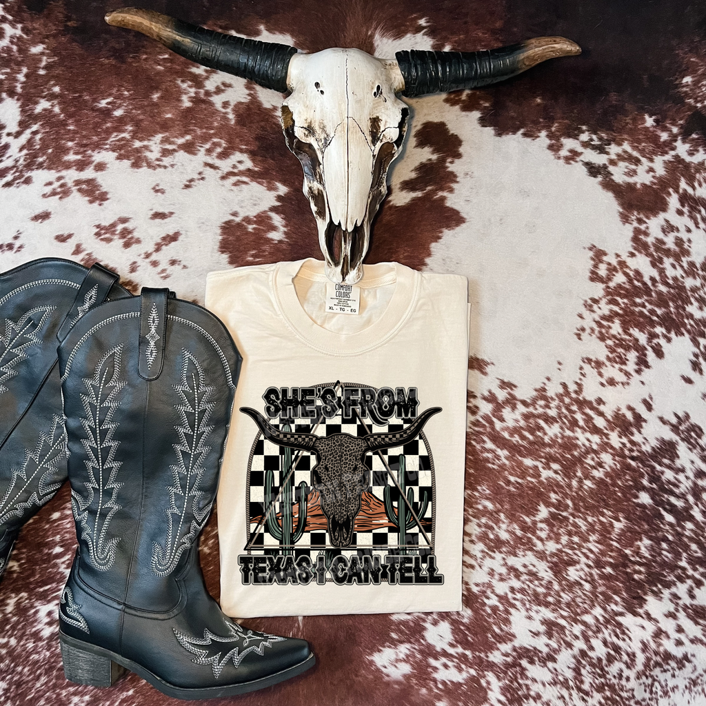 She's From Texas Graphic T-Shirt | Crewneck