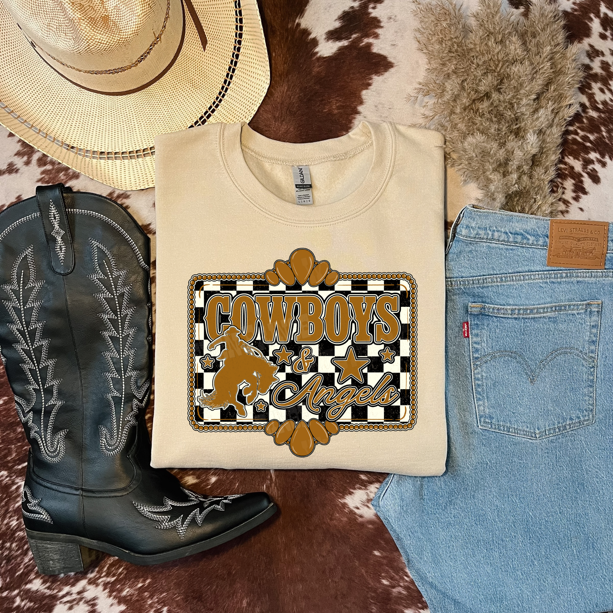 Cowboys & Angels Graphic T-Shirt | Crewneck