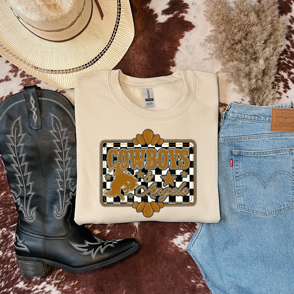 Cowboys & Angels Graphic T-Shirt | Crewneck