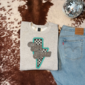 Yee Haw Lighting Bolt T-Shirt Graphic | Crewneck |
