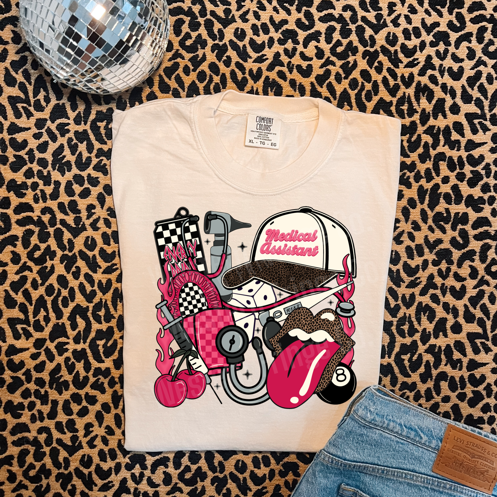 Medical Assistant T-Shirt Graphic | Medical Assistant Crewneck | Pink Version