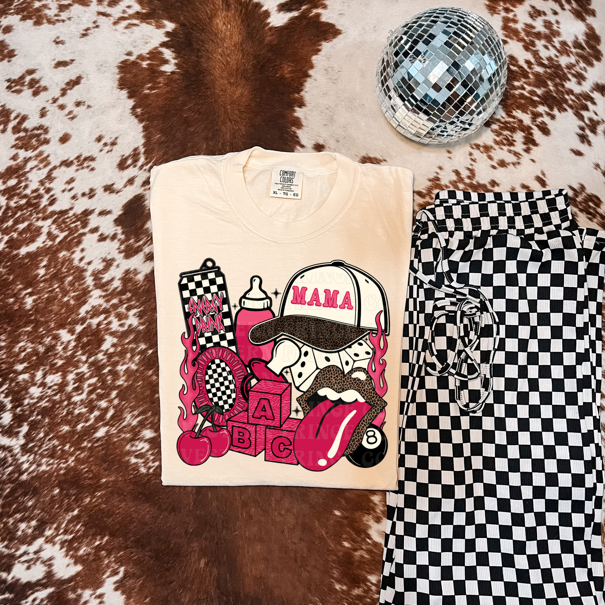 Mama T-Shirt Graphic | Crewneck | Pink Version