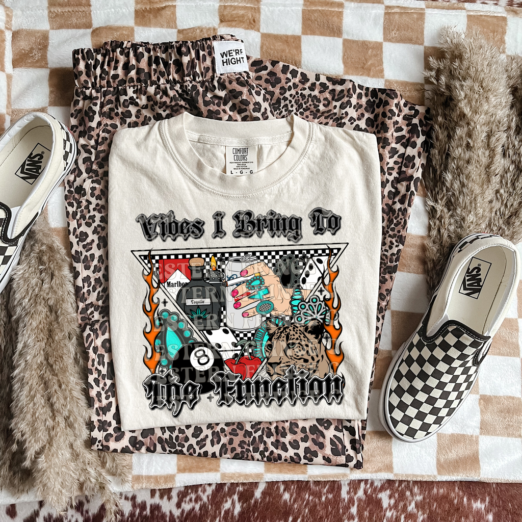 Vibes I Bring To The Function T-Shirt Graphic | Crewneck