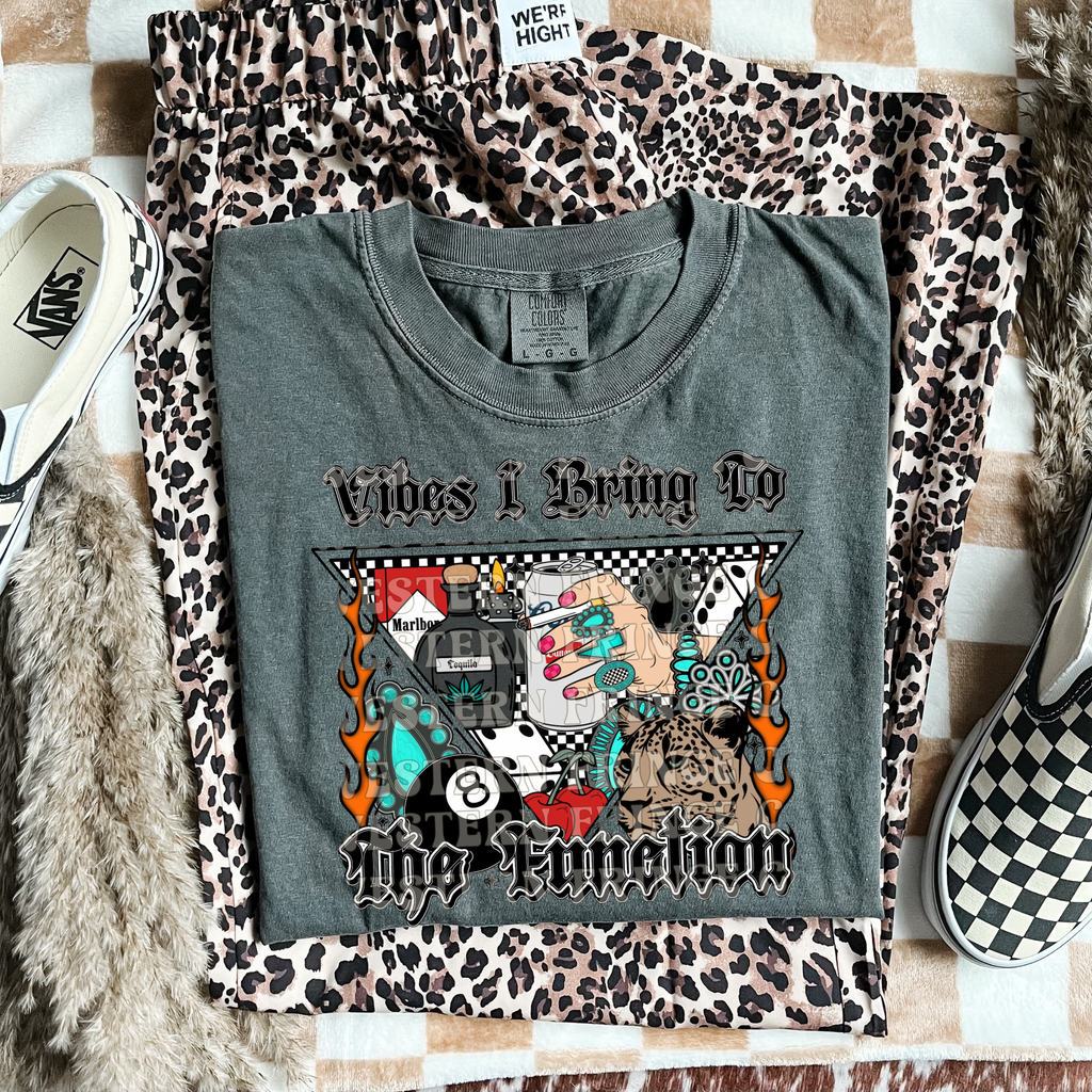 Vibes I Bring To The Function T-Shirt Graphic | Crewneck